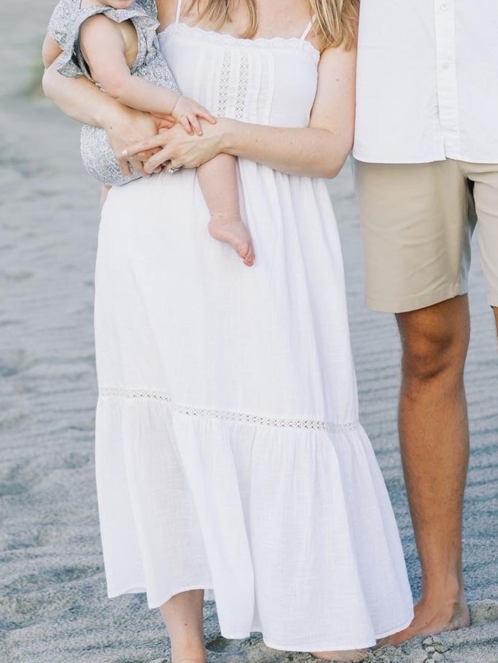 Billabong White Spaghetti-Strap Tiered Sundress - Picture 7 of 7